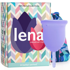 LENA Cup Original overview image showing a reusable, eco-friendly menstrual cup.
