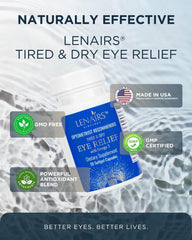 LENAIRS bilberry and lutein blend on label promoting eye comfort.