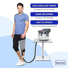 LEONNS adjustable pad straps secure comfort while using ice therapy.