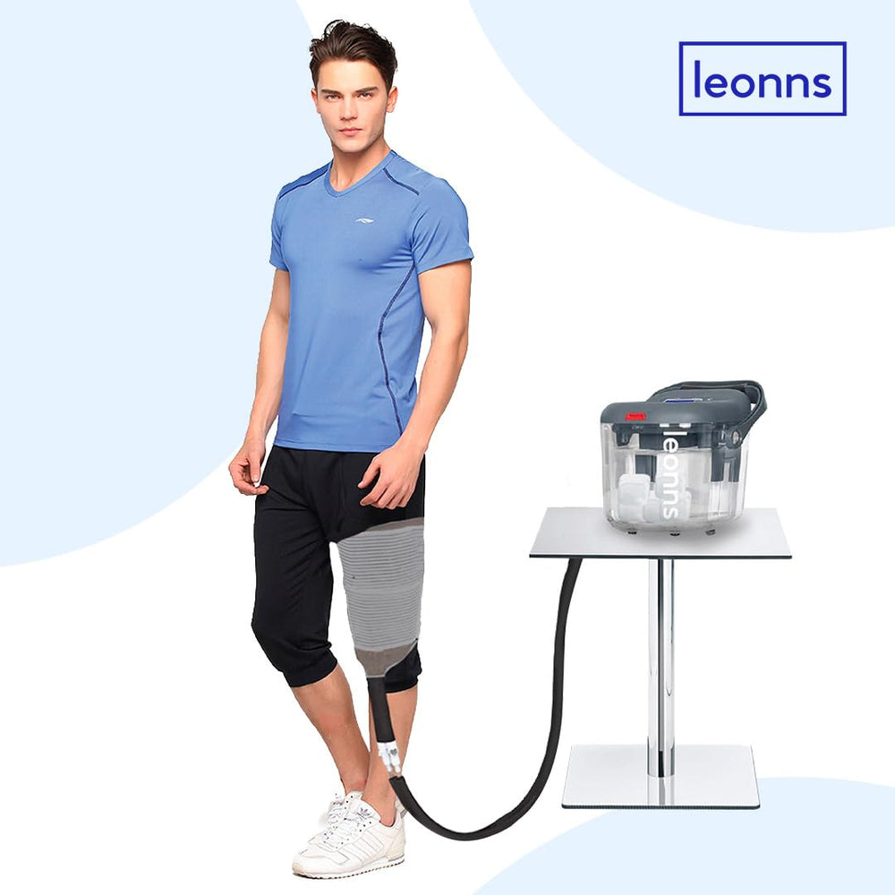 LEONNS knee pad features a flexible design for comfortable knee coverage.