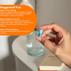 Let Loose digestive comfort packaging illustrating daily use details.