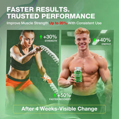 Letollhold Creatine Gummies Green Apple 160ct ingredients shows gluten-free, non-GMO formula