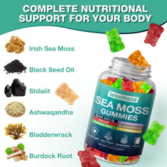 Letollhold Sea Moss Gummies with Bladderwrack emphasizes sea nutrients for balance