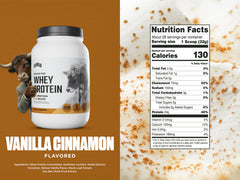 Levels Grass-Fed Whey Vanilla Cinnamon mixing jar mixes easily.