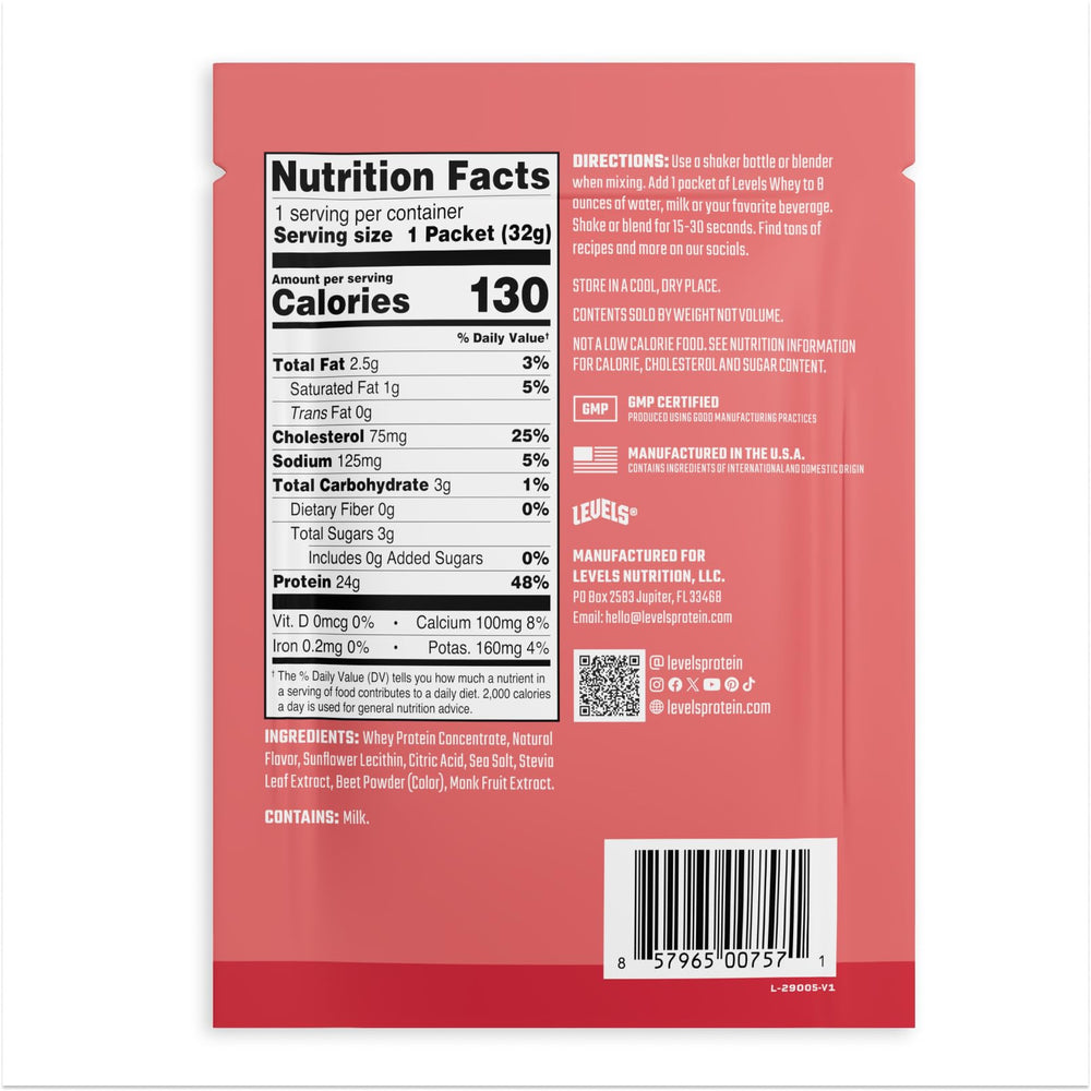 Made in the USA Levels whey production line imagery.