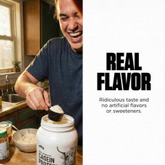 Levels Vanilla Bean Casein made in the USA signals quality production.
