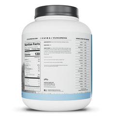Levels whey concentrate cold-process close-up emphasizing purity