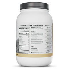 Levels whey no artificial flavors, clean ingredient profile for daily use.