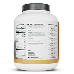 Levels Whey Protein ingredients panel clarifies clean labels and minimal additives.