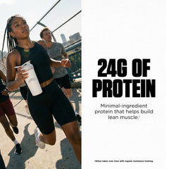 Levels Whey protein mixing into mug for a smooth shake.