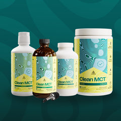 LevelUp C8 MCT Oil used in smoothies for clean energy