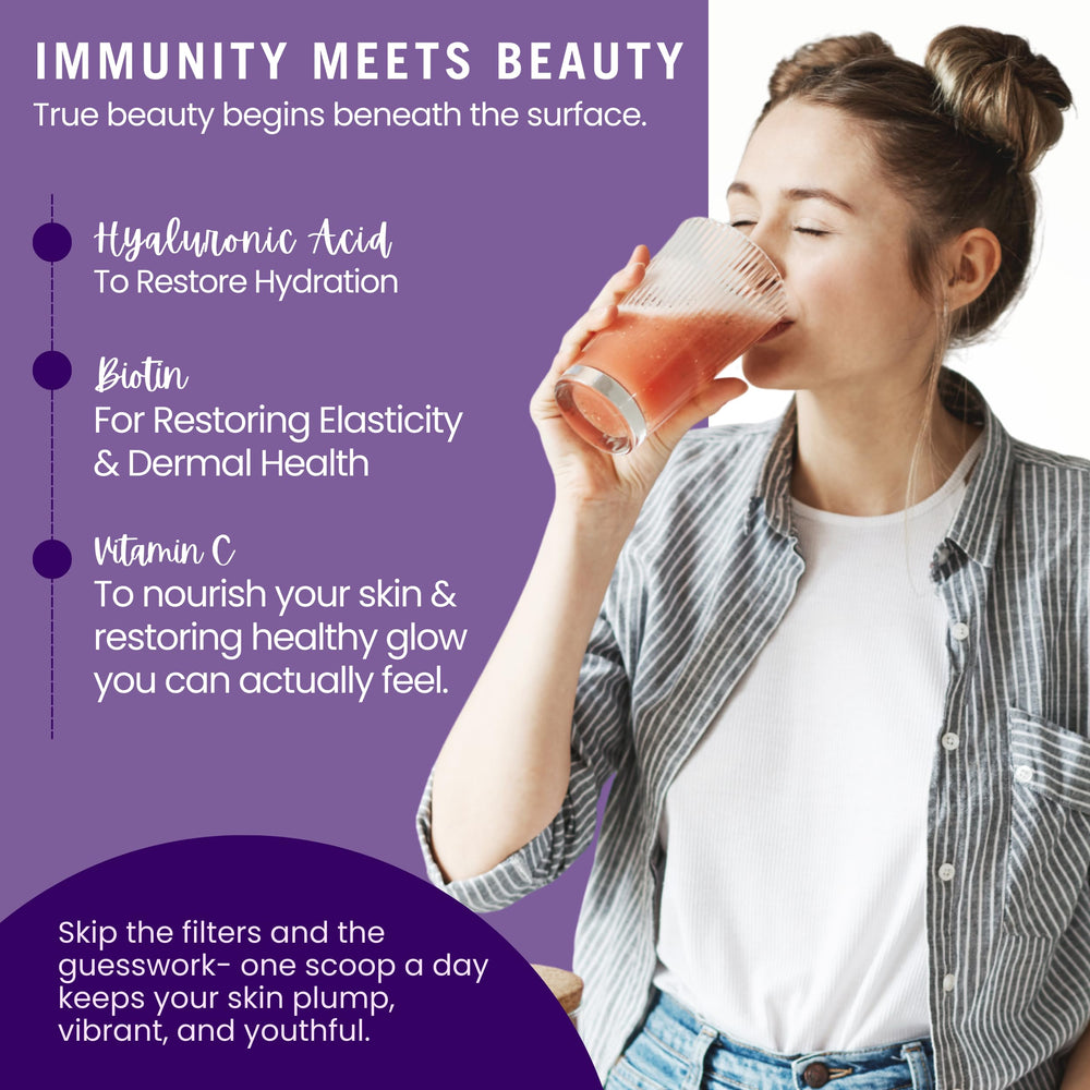 Leverage ingredients list on packaging showing NMN and antioxidants.