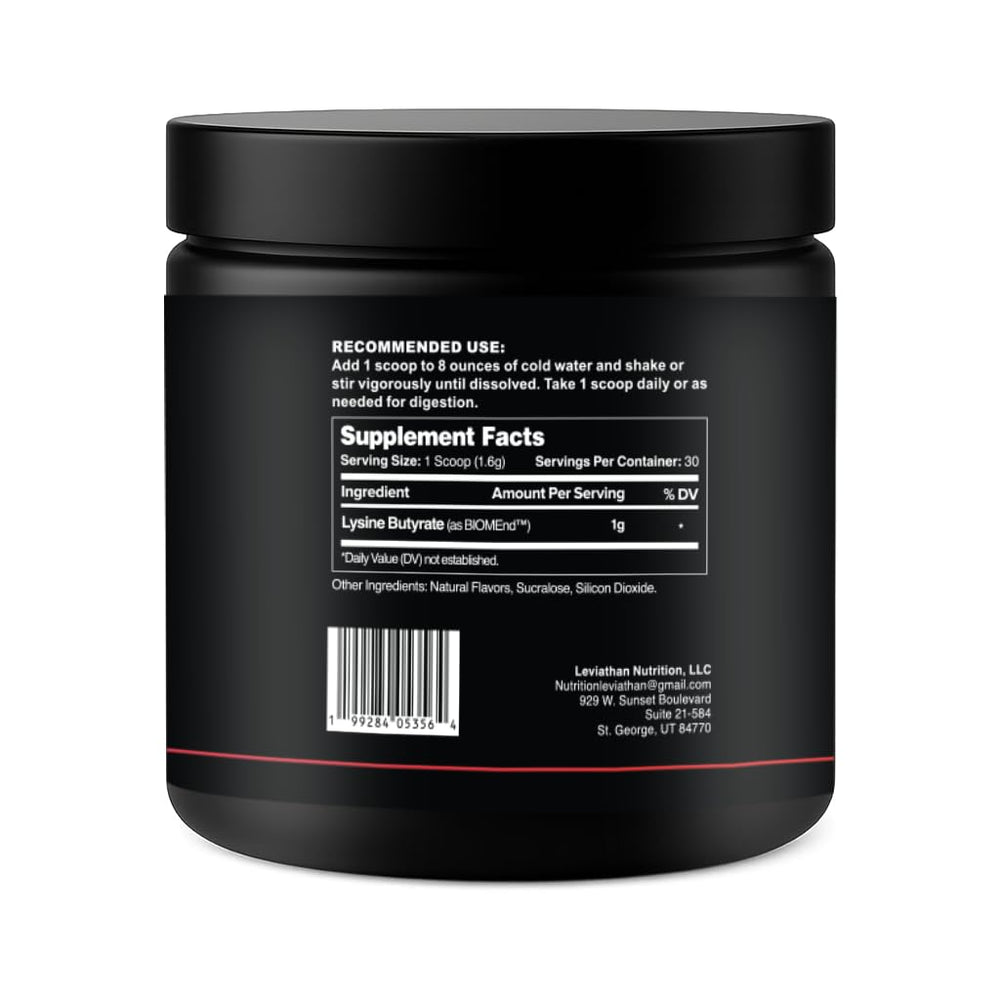 Leviathan Bloat Support strawberry powder dissolving in water for flavor