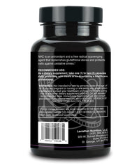 Leviathan NAC packaging box and bottle for complete wellness routine