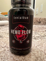 Leviathan Nutrition Hemo Flow seal indicating third-party tested quality control