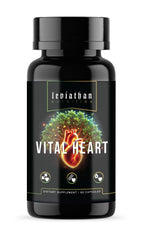 Leviathan Nutrition Vital Heart bottle pour with vegan capsules for daily support