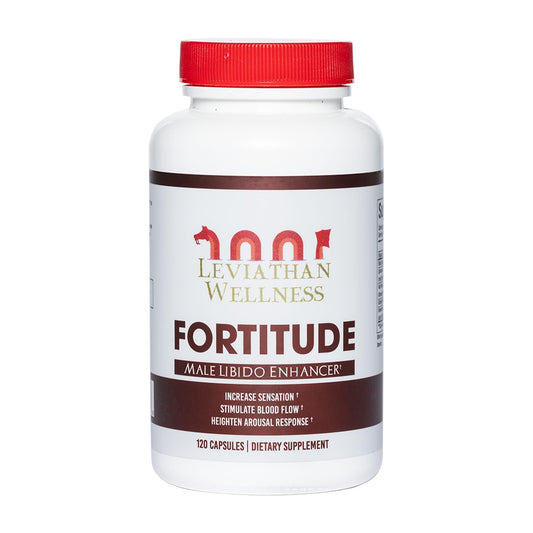 Leviathan Wellness Fortitude bottle front view for daily vitality potential