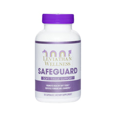 Leviathan Wellness Safeguard bottle-front for joint support in active lifestyles.