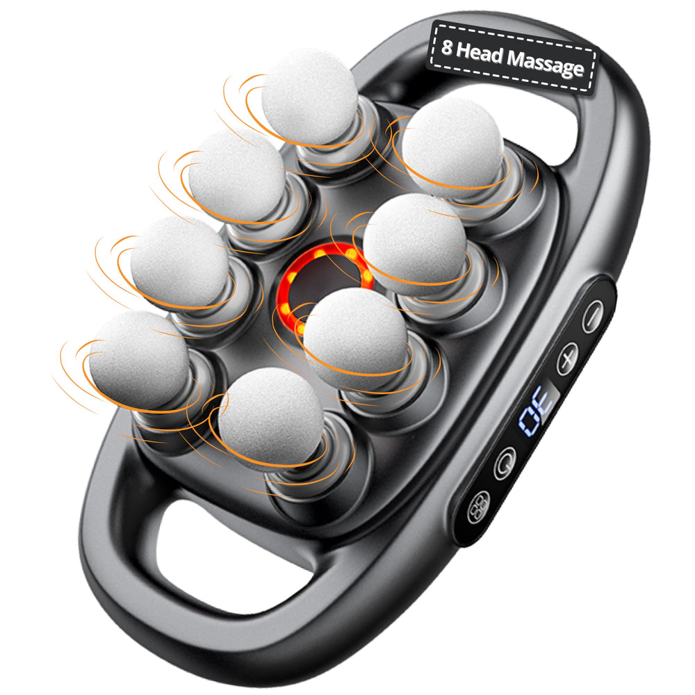 LEVILO 8-head massage gun back relief for targeted deep tissue work.