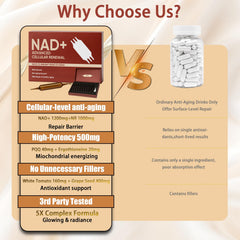 Lexenic NAD+Advanced glass cup ready for a clean energy sip