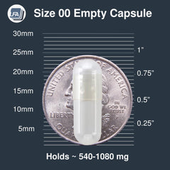 LFA close-up of joined beef gelatin capsule with easy snap