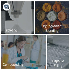 LFA silicon dioxide fine powder reduces sticking on punch tips during tablet manufacturing.