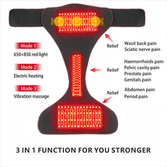 LHDCTK infrared heating function delivering gentle warmth for muscles.