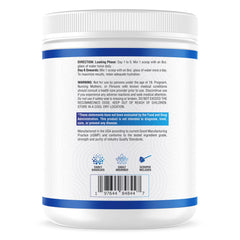 Product label close-up showing GMP certification