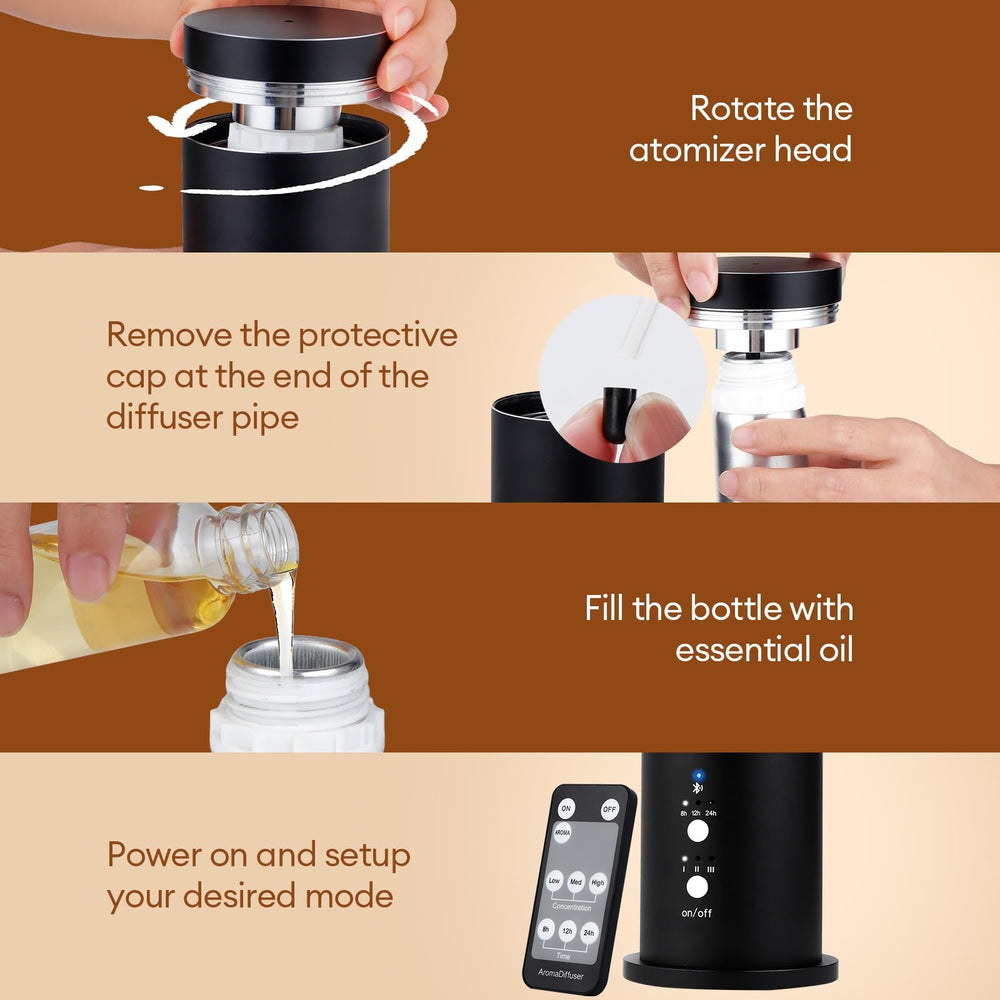 LIARTY app control and scheduling enable customized fragrance timing.