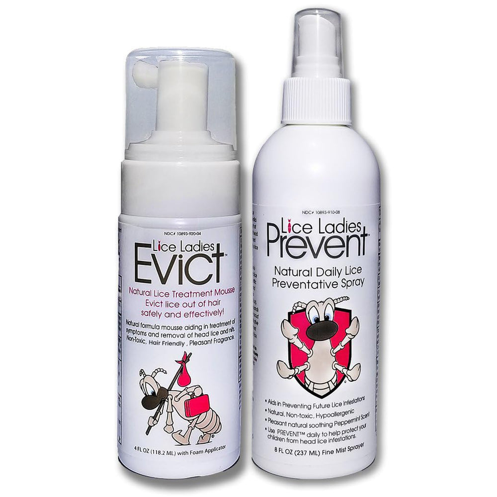Lice Ladies Evict mousse application for quick kid-friendly lice treatment.