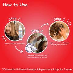 Lice Lifters Solution suitable for all ages during family use.
