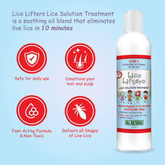 Lice Lifters Nit Removal Mousse complements the solution for easy combing.