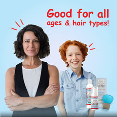 Lice Lifters comb in use for precise application