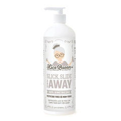 Lice Queen Slick, Slide & Away gel application demonstrates smooth hair coverage.