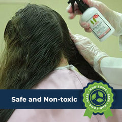 Lice Sisters Repel Lice Prevention spray being misted during activities.