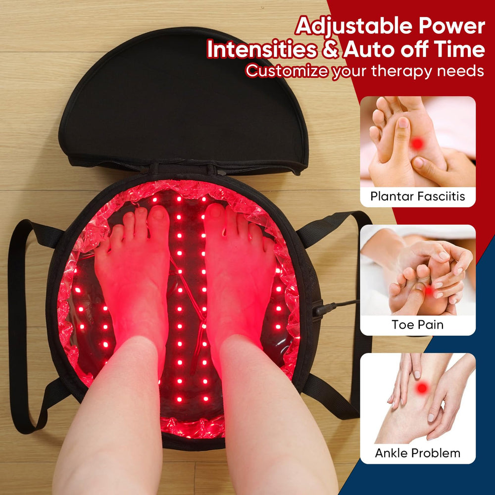 Licinwing red infrared lights provide soothing foot relief and comfort