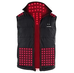 Licinwing red light vest targets the neck and shoulders for targeted relief.