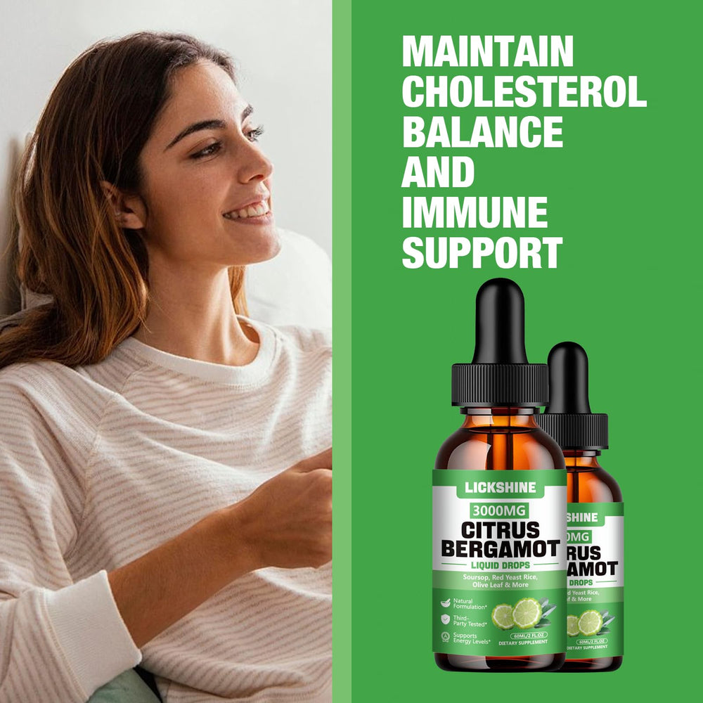 Lickshine immune-support routine: bergamot drops fit into your daily supplement ritual.