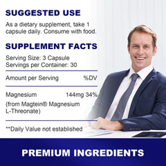 Life Capx Magtein bottle open, easy-to-pour capsule packaging.