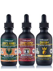 Life Cykel This is It Pack bottle shows a full-spectrum mushroom blend for daily vitality.