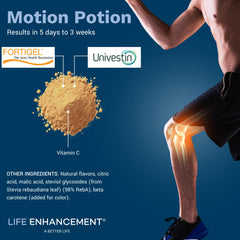 Life Enhancement Motion Potion served in a glass suggests a refreshing ritual.