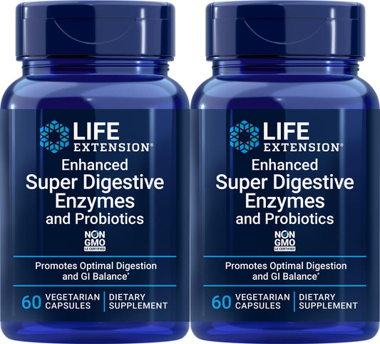 Life Extension bottle of Enhanced Digestive Enzymes for digestion support