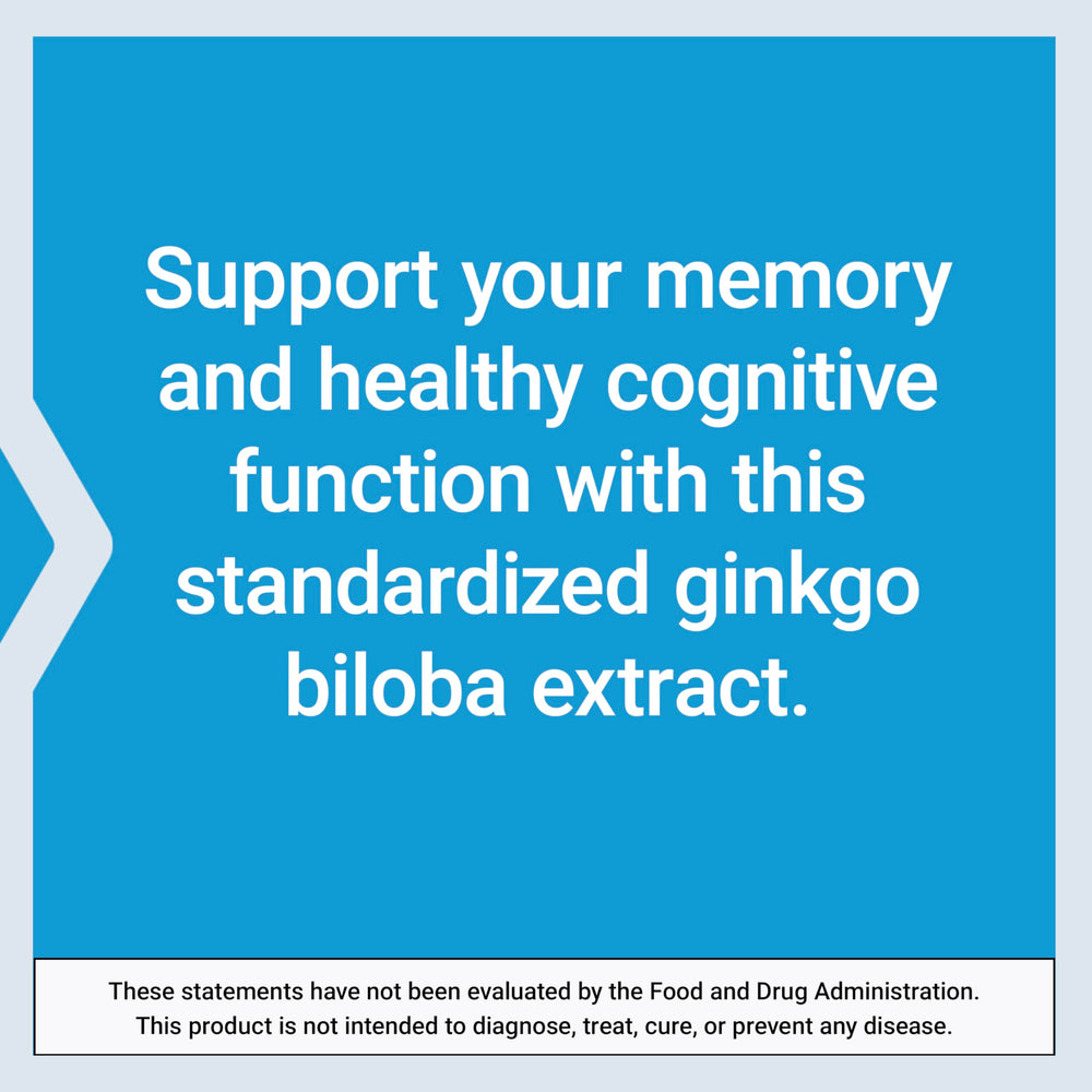 Life Extension Ginkgo Biloba vegetarian capsules highlighting plant-based formula.