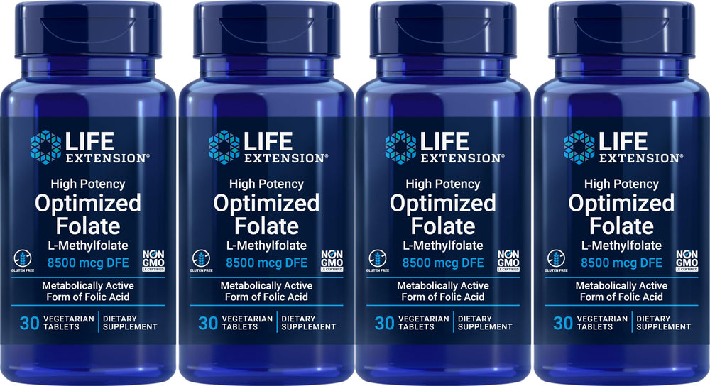 Life Extension High Potency Optimized Folate bottle for daily folate support