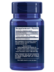 Life Extension Huperzine A capsules close-up emphasizing cognitive support
