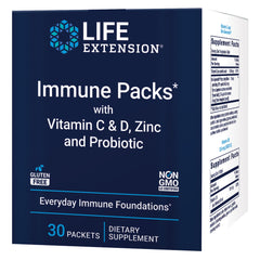 Life Extension Immune Packs box front, a convenient monthly immune support kit.