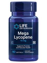 Life Extension Mega Lycopene bottle front for daily wellness and antioxidant support.