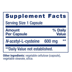 Life Extension NAC capsules close-up ready for daily immune support.