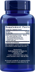 Close-up of Life Extension capsules highlighting vegetarian capsule form for daily use.