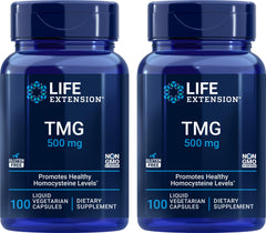Life Extension TMG bottle pour for easy daily dosing and ongoing wellness.